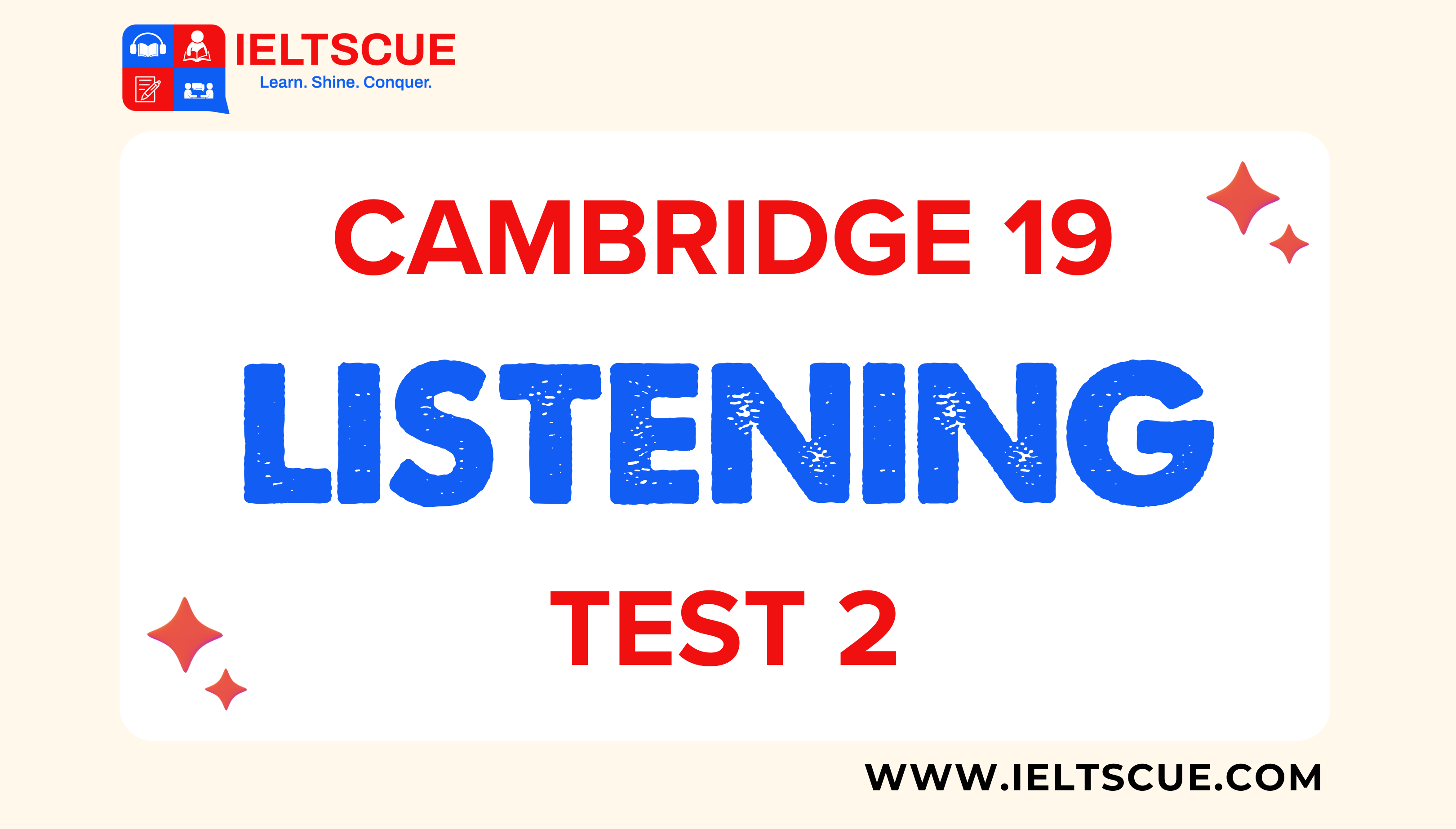 Cam 19 Listening test 2